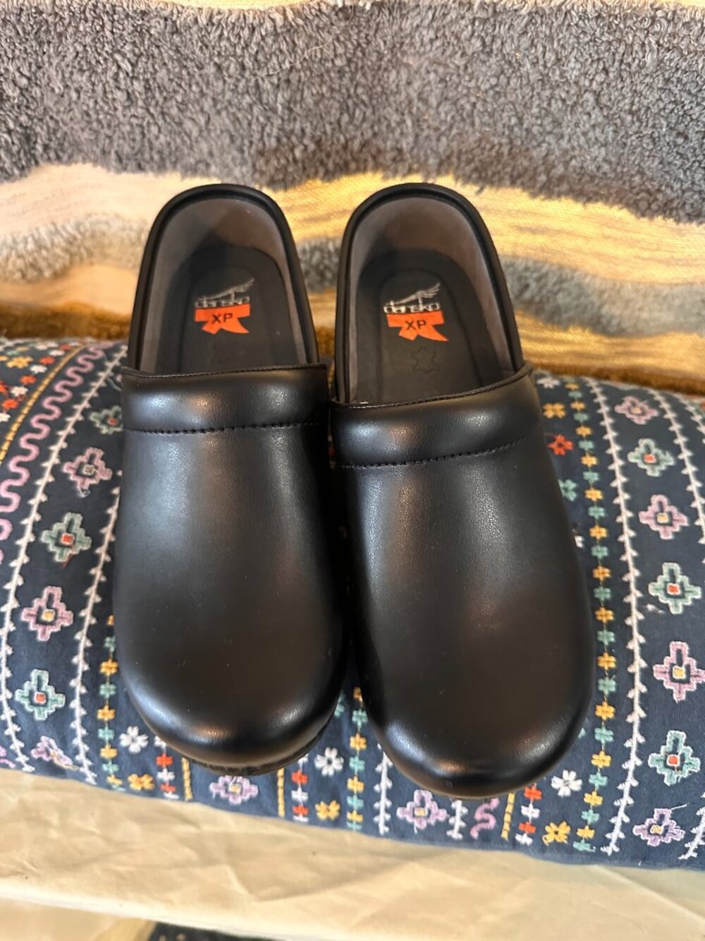Dansko XP Black Slip-On Professional Mules Clogs Shoe 38 EU